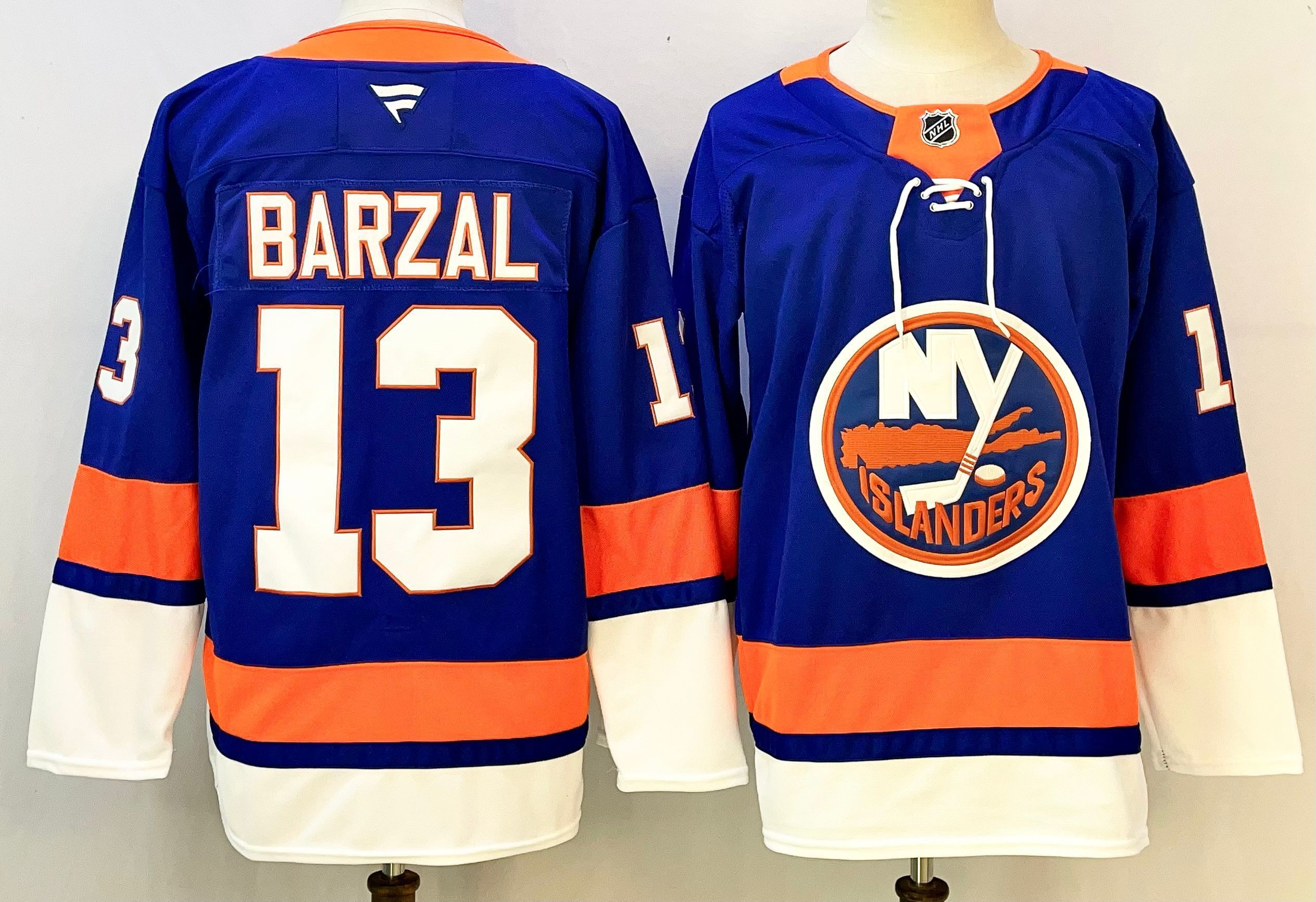 Men NEW York Islanders #13 Barzal Blue 2026 Adidias NHL Jersey style 001
